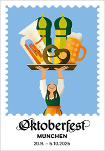 Oktoberfest M&uuml;nchen Plakat 2025